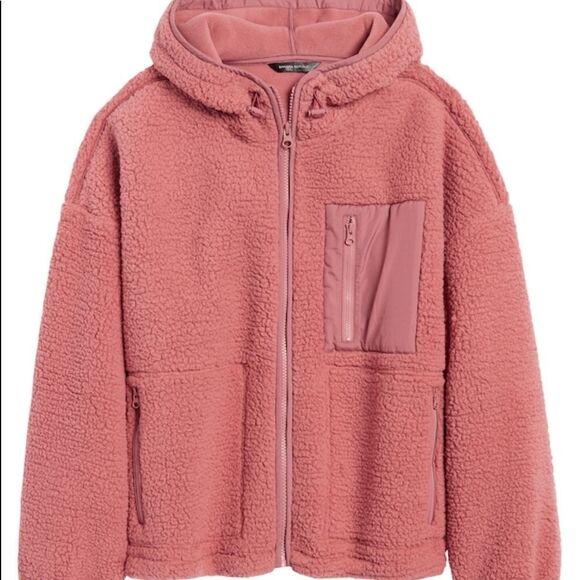 Banana Republic Sherpa Hoodie ZIP Up - Picture 1 of 4